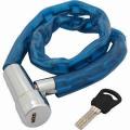 Bicycle Chain Lock - Blue - Secure Lock For Bike Security - Featuring A Sturdy Chain Design And A Blue Color For Added Style And Visibility. 