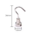 Magnetic Hook Neodymium Magnet E10/12/14/16/20 Electroplating Metal Strong Hook Thick Wall for Home Kitchen Organization.