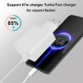 For Xiaomi EU 67W Charger + Cable for Redmi Note 10 Pro Note 11 Pro 11 Pro+ 5G Note 11E Pro Redmi K40 Gaming K50 K40S.