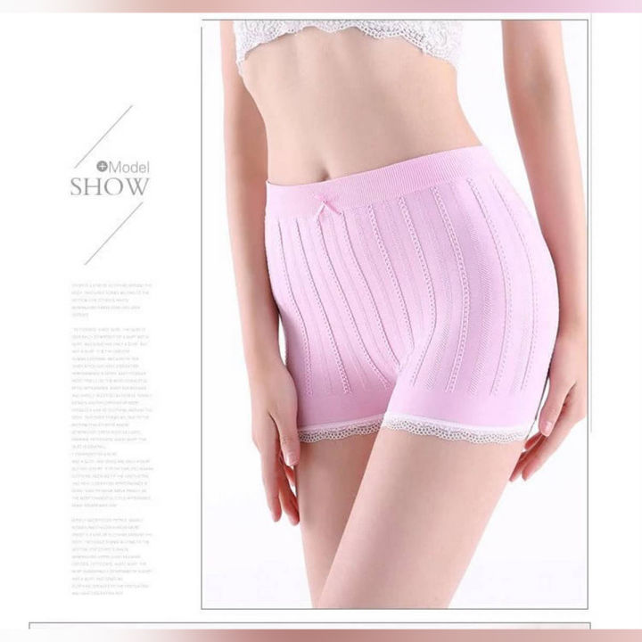 Summer Safety Shorts Women Cute seamless shorts High Waist Safety Shorts Lace Decor Women Underwear Boyshorts Feminino Shorts