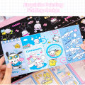 Anime Sanrio Figure Scratch Painting Card Hello Kitty Melody Cinnamoroll Kuromi Drawing Graffiti Toy Kids Early Learning Gift. 
