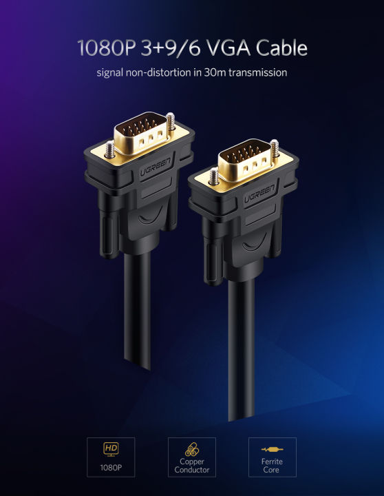 U%20green%20VG101%20VGA%20Cable%20Male%20to%20Male%20Adapter%201080P%2015%20Pin%20Cord%20Wire%20for%20Computer%20Monitor%20Projector%20VGA%20Cable%205m-20m%20Black%20-%20Image%203