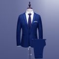 New design Men's Suits Slim Button Suit Pure Color Dress Host Show Jacket Coat Pant Formal Blazer Suit Homme 2021.