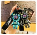 Comfyart Boys Girls Creative Cool Stylish Astronaut Suit Standing Play Bear Keychain Key Ring, Girlfriend Boyfriend Valentine Lover Christmas Birthday Collection Gift Bag Pendant Wrist Strap - Key Ring. 