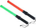 Rechargeable led traffic baton wand signal hand indicator light stick flash warning safety multifunction. 