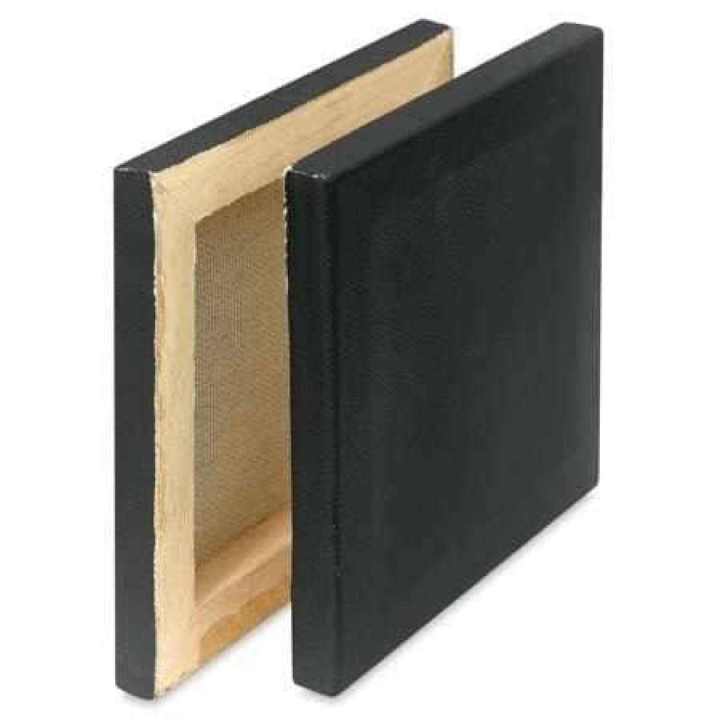 Black Canvas (6/6)-(10/12)-(12/16)-(16-20) inches Artist Canvas for Painting