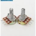 2Pcs- 3 Pin 1K Potentiometer Panel Mount 1K Ohm 1/2 Watt 3 Terminal Leads Single Gang Linear Taper Rotary Potentiometer 1K Ohm Adjustable Variable Resistor Volume Pot.