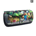 Minecraft Pencil Case Kids Boys Girls Canvas Double Zip Pencil Case Bag Gift UK. 