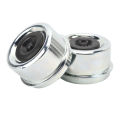 Trailer Axle Dust Cap Erosion Resistance Trailer Hub Grease Cap Easy To Install 2.44in OD with Rubber Plugs for Boat Trailer 5200-6000 Lb Axles.