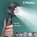5 Modes Adjustable High Pressure Shower Head / Powerful Water Saving Shower Head / Handheld Bathroom Accessories - bathroom accessories. 