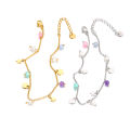 JeeMango Bohemia Pearl Crystal Stone Charm Bracelet Jewelry Stainless Steel Star Heart Bear Bracelets For Women Girls JB22135. 