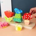 Stacking Blocks Birthday Gifts Puzzles Pillar Blocks Matching Set for Kids Children Toddlers.