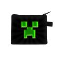 【ALLGOOD】Newest Minecraft Steve Creeper Children's My World Wallet Zip Bag s Cartoon Key Ring Bag Pendant Students Card Bags s Storage for Children Adult.