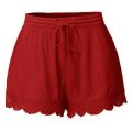 25# Summer Shorts Women Lace Leggings Plus Size Rope Tie Shorts Sport Shorts Leggings Trousers Large Size Trousers Шорты Женские. 