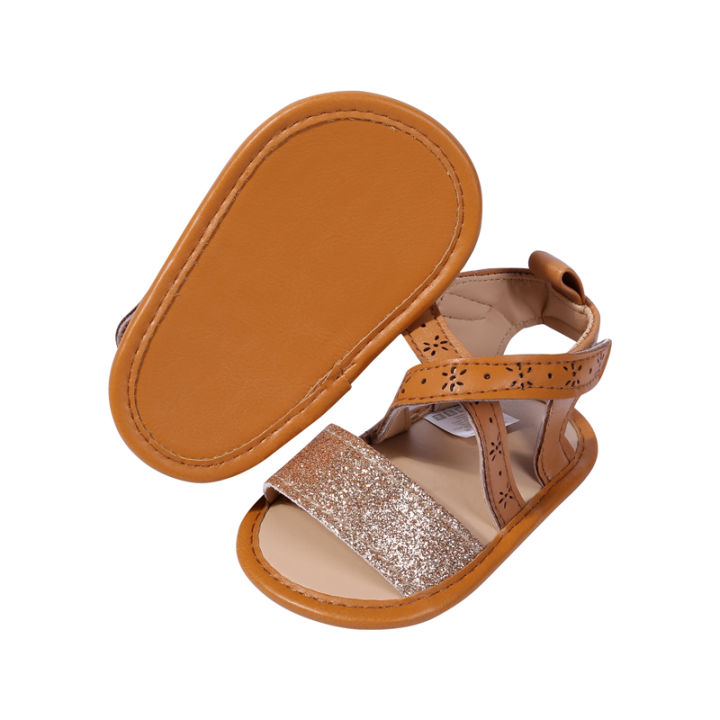 (New)%20baby%20girls%20PU%20leather%20sandals%20toddler%20non-slip%20open%20toe%20first%20walking%20soft%20sole%20shoes%20-%20Image%205