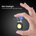 Outtobe Keychain Light Mini LED light Portable Multi-function COB Flood light Outdoor USB Rechargeable Keychain Light 6 Mode Strong Magnet Work Light Repair Work Outdoor Camping Light. 