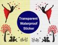 5-Piece Transparent Decorative Stickers - Multi-Use Design. 