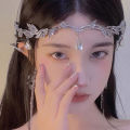 Fashionable Elf Crown Elegant Hair Band Rhinestone Wedding Tiara for Women Princess/Party Hair Accessories. 