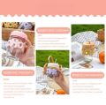 Glass Cup High Beauty Water Cup Household Milk Cup Portable Double Drink Office Cup. 