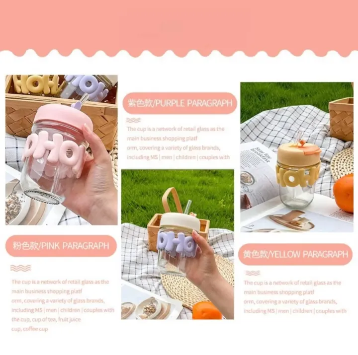 Glass%20Cup%20High%20Beauty%20Water%20Cup%20Household%20Milk%20Cup%20Portable%20Double%20Drink%20Office%20Cup%20-%20Image%204