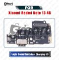 Charging Logic Board For Xiaomi Redmi Note 13 4G (23129RAA4G, 23124RA7EO, 23129RA5FL) Charging Port USB Plug PCB Dock Connector Spare Replacement parts. 