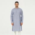 Masculine  Printed Casual Panjabi - Grey. 