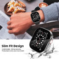 Glass+Cover For Apple Watch case Ultra 9 8 7 6 SE 5 iWatch Screen Protector Apple watch serie 49mm 44mm 40mm 41mm 45mm 42mm 38mm.