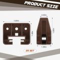 20Set Drawer Slides and Guides Drawer Replacement Part Undermount Drawer Slides Stopper for Center Mount Drawer Slides Easy Install Easy to Use. 