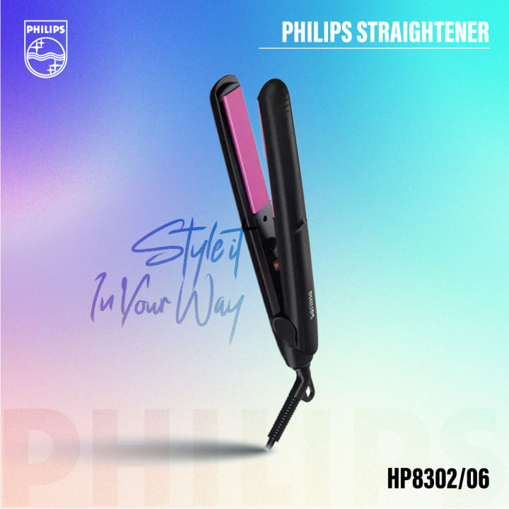 Philips HP8302/06 Selfie Hair Straightener – SilkPro Care, Ceramic Plates, 210°C Fast Heat Up (Official Philips Product)