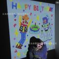 Happy Birthday Projector KoreainsWind Xiaohongshu Same Style Internet Famous Photo Taking Projection Lamp Children's Creative Confession.