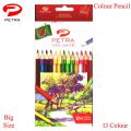 Petra Colour Pencil - Big Size - 13 Colour. 