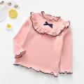2-6 Years Fashion Clothes T-shirt For Children Girls Autumn Bottoming Shirt Cotton Top. 