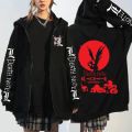 Japanese Anime Death Note Hoodies Men Kawaii Cartoon Misa Amane L Ryuk-Graphic Streetwear Harajuku Unisex Zip Up Sweatshirts.