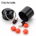 1 Pcs Medicine Box Keychain Metal Mini Waterproof Alloy Medicine Box Case Holder Container Key chain Gift. 