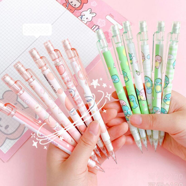 Kawaii%20Cartoon%20Mechanical%20Pencils%20Set%20Cute%20Automatic%20Pencils%20with%20Refills%20Korean%20Stationery%20Press%20Pens%20School%20Office%20Supplies%20-%20Image%203