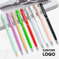 Customized LOGO Fashion Metal Ballpoint Pens School Office Hotel Advertising Ball Gel Pen Promotional Gift Pens Custom Souvenirs Amour zii.