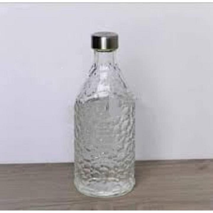 Glass Water Bottle 1000 M.L / 1 Litre Milk Bottle. - Water Bottle - Water Bottle -Glass Water Bottle
