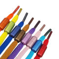 1 Pair Elastic No Tie 110cm Shoelaces Buckle Metal Lock Shoe Laces for Kids Adult Sneakers Shoe Accessories Wholesale. 