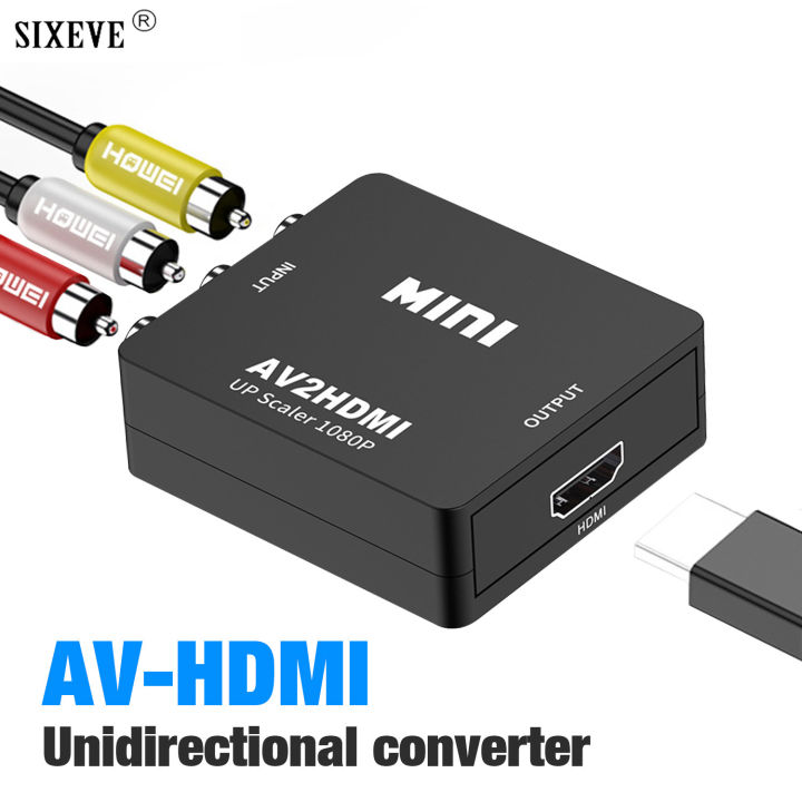 AV to HDMI Composite Converter 1080P RCA CVSB L/R Multi out