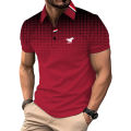Men New Fashion Casual Short Sleeve Tops Polol Shirt ..