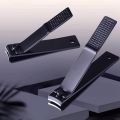 Black Nail Clippers Stainless Steel Super Sharp Nails and Toenails S. 