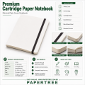 Premium Daily Journal Sketch Book Notebook White Elastic Band (White). 