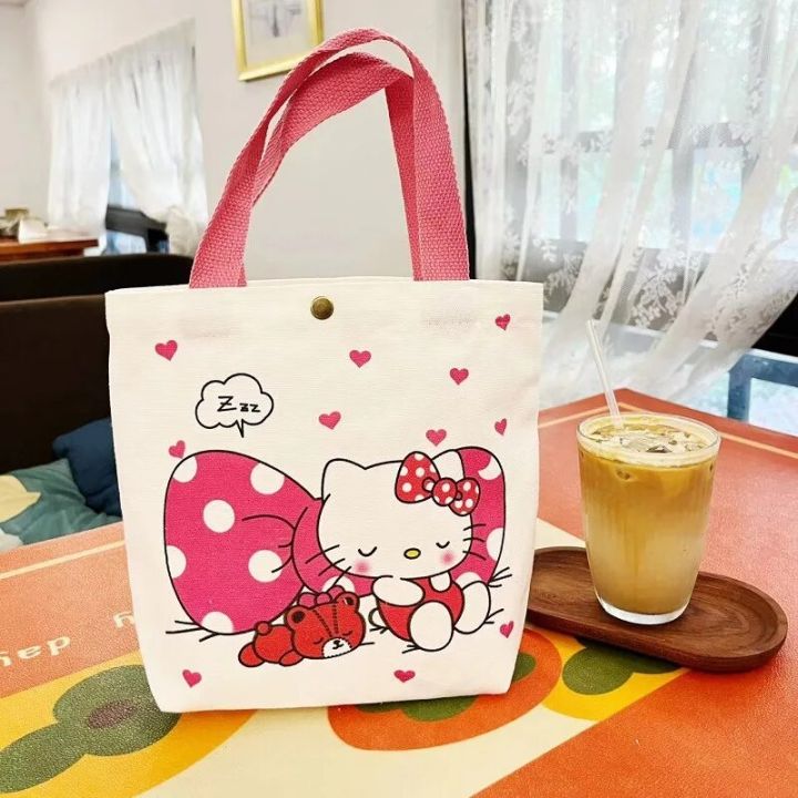 Sanrio hello kitty Canvas Handbag Women's New Fashion Cloth
