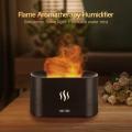 DQ701 Flame Effect Air Humidifier. Oil Fragrance Aromatherapy Diffuser with Night Light. (Black & White Color). 