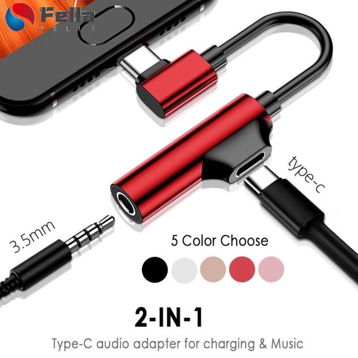 Headphone Cable Adapter Type C To AUX Audio