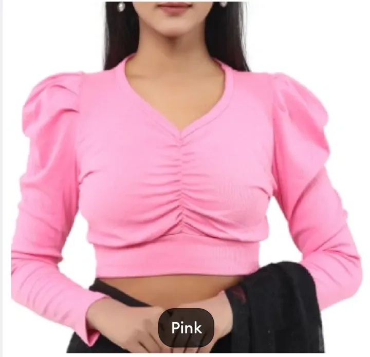 Cotton%20Half%20Body%20long%20Sleeve%20Crop%20Tops%20Blouse%20for%20Women%20-%20Image%206