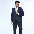 Slim Fit Casual Blazer for Men - Navy Blue. 