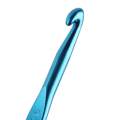 Alumina Handle Single Pointed Crochet Hook Needle Set for Weave Knitting (Multi ColorSet of 14pcs). 