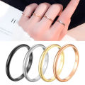 Stainless Steel Mens Women's Finger Ring 2 mm.