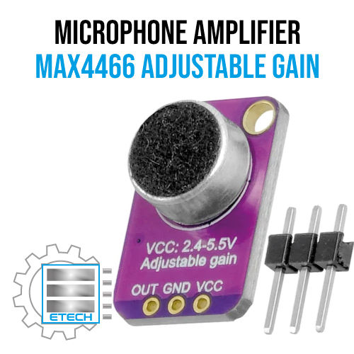 MAX4466 Electret Microphone Amplifier Module Voice Converter Adjustable ...